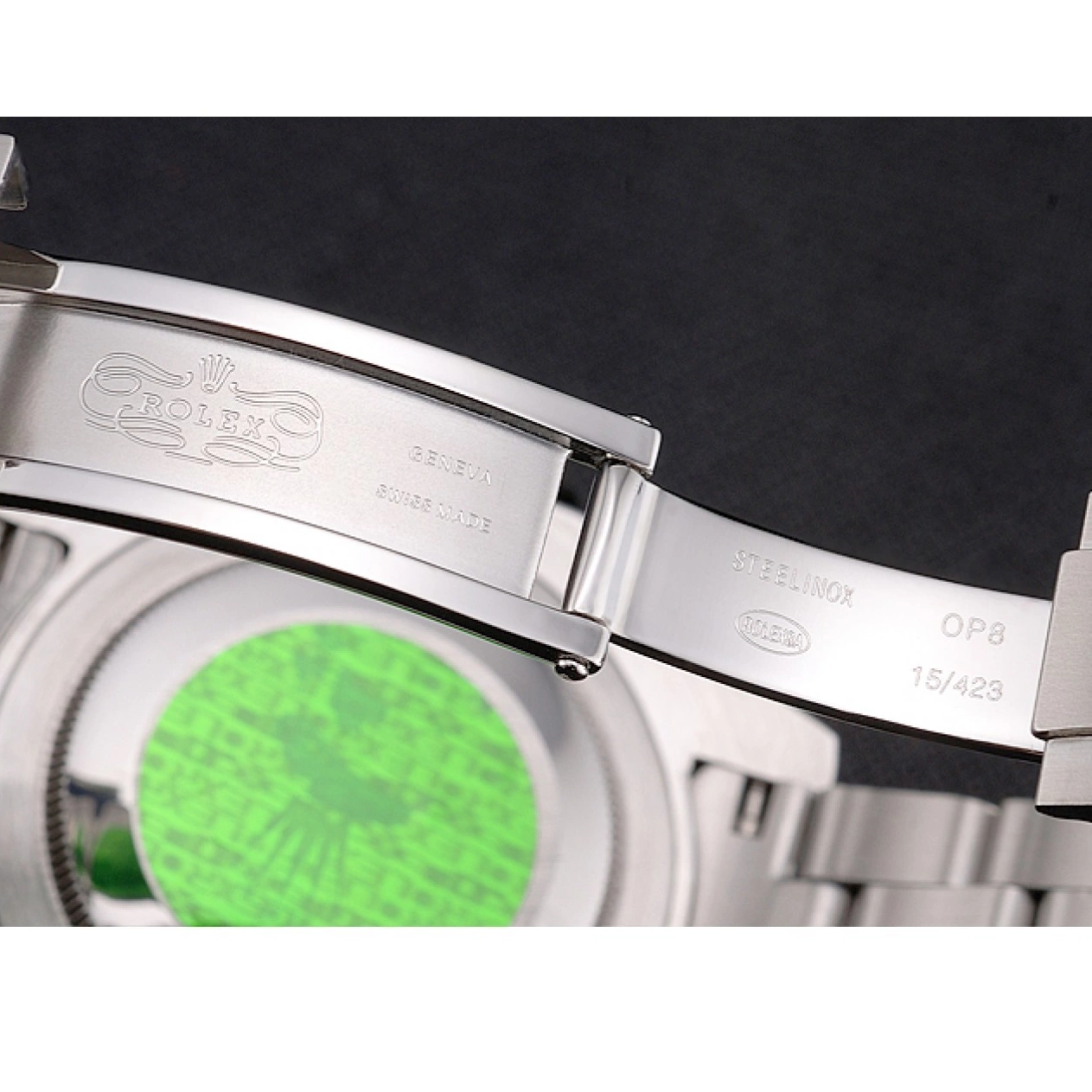 Aaa replica watch And Swiss No Date Dial Bezel Bracelet Rolex And Steel Case Stainless Black Submariner 0518